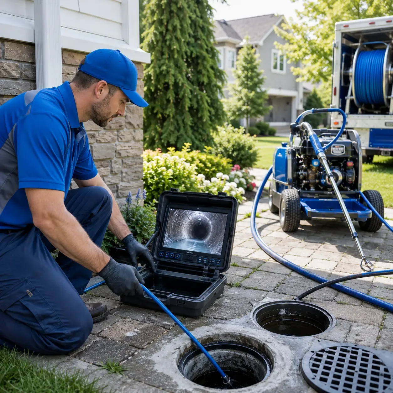 Outdoor drain cleaning professionals serving Okemah, OK